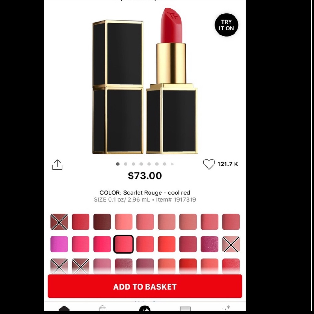 Tom Ford MINI rogue in shade scarlet rouge 1g - Picture 3 of 4